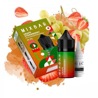 Mix Bar Grape Strawberry 30мл — Набор для самозамеса (солевой никотин)