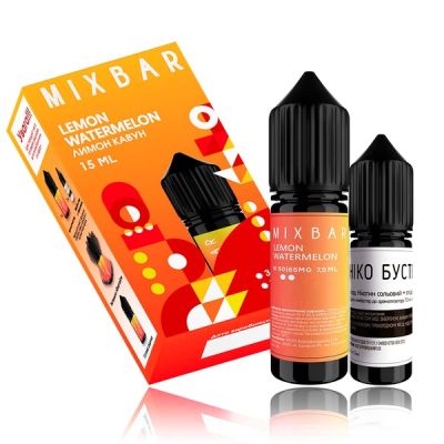 Mix Bar Lemon Watermelon 15мл — Набор для самозамеса (солевой никотин)