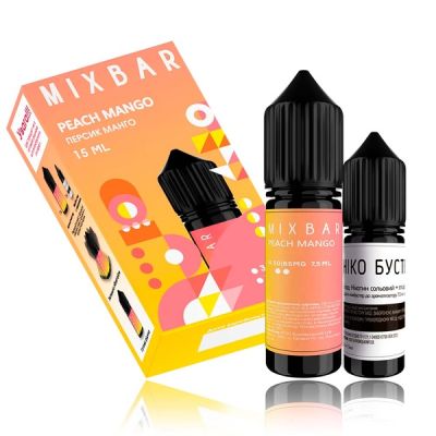 Mix Bar Peach Mango 15мл — Набор для самозамеса (солевой никотин)