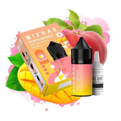 Mix Bar Peach Mango 30мл — Набор для самозамеса (солевой никотин)