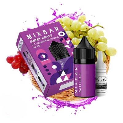 Mix Bar Sweet Grape 30мл — Набір для самозамісу (сольовий нікотин)