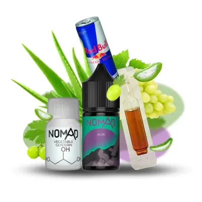 Nomad Aloe 30мл — Набір для самозамісу (сольовий нікотин)