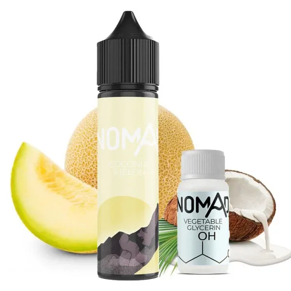 Nomad Coconut Melon 60мл — Набор для самозамеса (органический никотин)