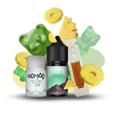 Nomad Gummy Grizzly 30 мл — Набір для самозамісу (сольовий нікотин)