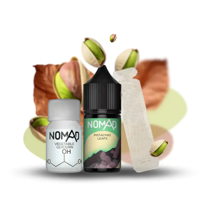 Nomad Pistachio leafs 30мл — Набір для самозамісу (сольовий нікотин)