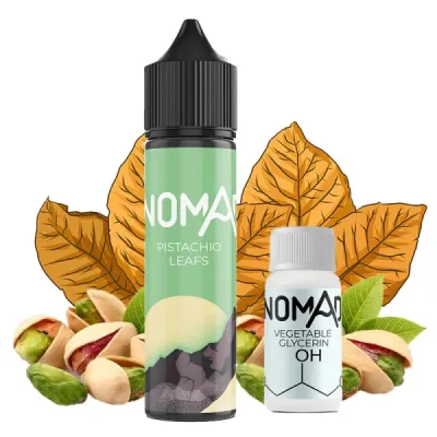 Nomad Pistachio Leafs 60мл — Набор для самозамеса (органический никотин)