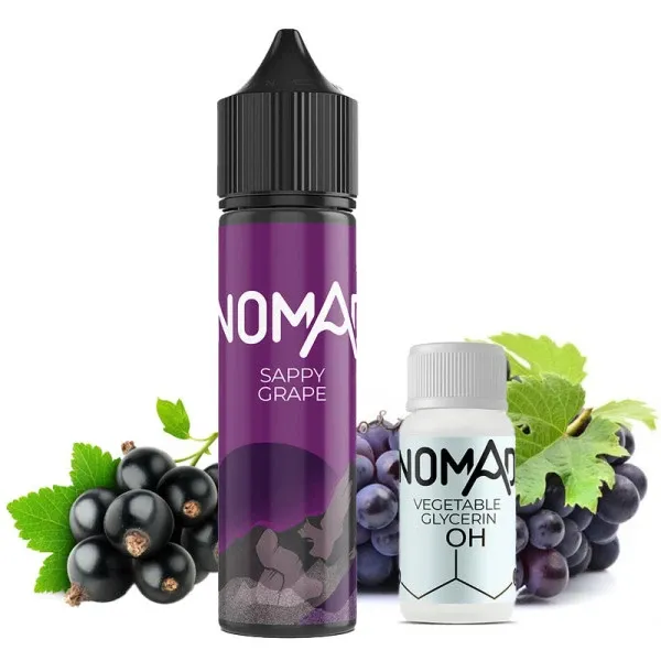 Nomad Sappy Grape 60мл — Набор для самозамеса (органический никотин)