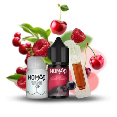 Nomad Sour Cherry Roads — Набір для самозамісу (сольовий нікотин)