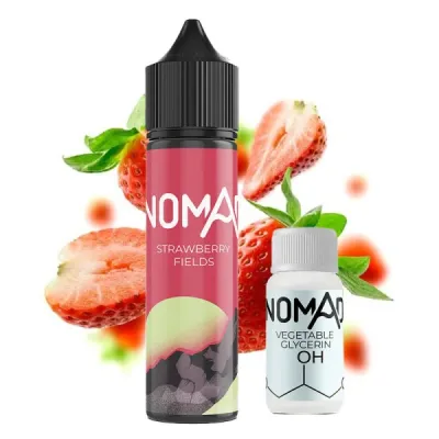 Nomad Strawberry Fields — Набор для самозамеса (органический никотин)