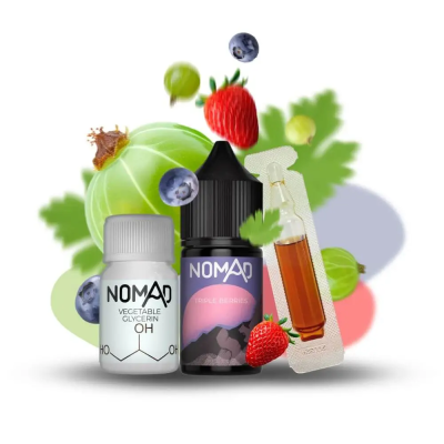 Nomad Triple berries — Набор для самозамеса (солевой никотин)