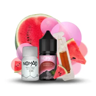 Nomad Watermelon bubblegum 30мл — Набір для самозамісу (сольовий нікотин)