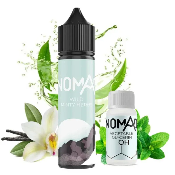 Nomad Wild Minty Herbs 60мл — Набор для самозамеса (органический никотин)