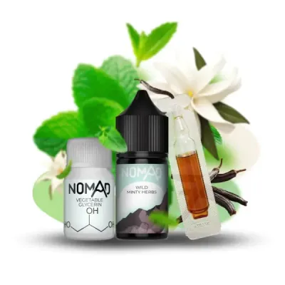 Nomad Wild minty herbs 30мл — Набір для самозамісу (сольовий нікотин)