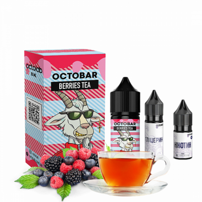 Octobar Berries Tea 30мл — Набор для самозамеса (солевой никотин)