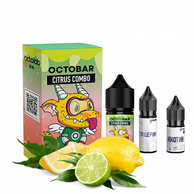 Octobar Citrus Combo 30мл — Набір для самозамісу (сольовий нікотин)