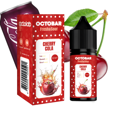 Octobar Fresh Sour Cherry Cola 30мл — Набір для самозамісу (сольовий нікотин)