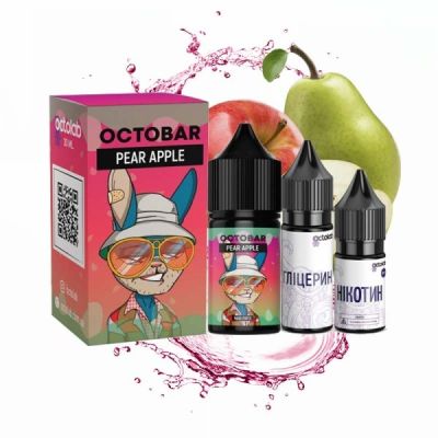 Octobar Pear Apple 30мл — Набір для самозамісу (сольовий нікотин)