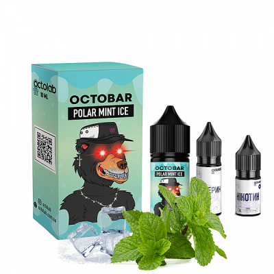 Octobar Polar Mint Ice 30мл — Набір для самозамісу (сольовий нікотин)