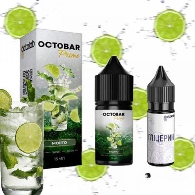 Octobar Prime Mojito 30мл — Набор для самозамеса (солевой никотин)