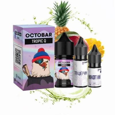 Octobar Tropic Q 30мл — Набір для самозамісу (сольовий нікотин)