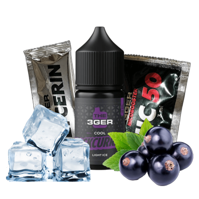 The 3ger Cool Blackcurrant 30мл — Набор для самозамеса (солевой никотин)