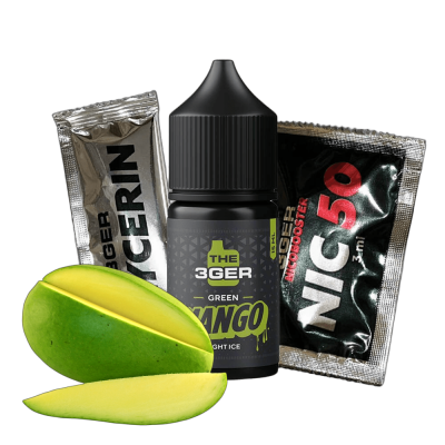 The 3ger Green Mango 30мл — Набор для самозамеса (солевой никотин)