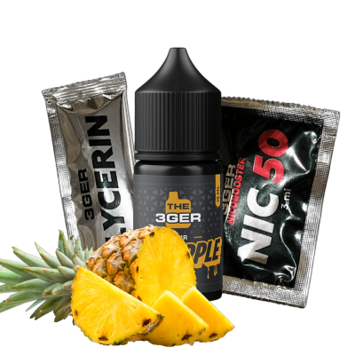 The 3ger Sour Pineapple 30мл — Набор для самозамеса (солевой никотин)