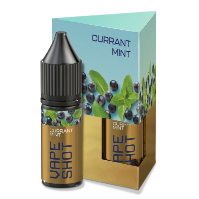 Vape Shot Currant Mint 10мл — Набір для самозамісу (сольовий нікотин)