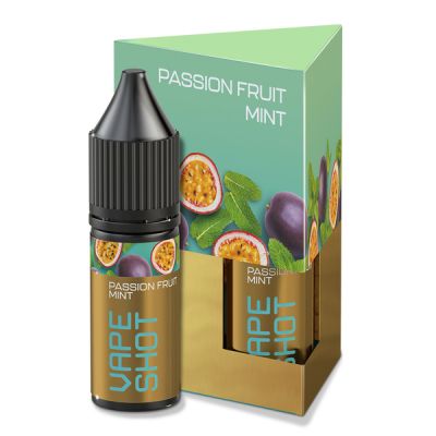 Vape Shot Passion Fruit Mint 10мл — Набор для самозамеса (солевой никотин)