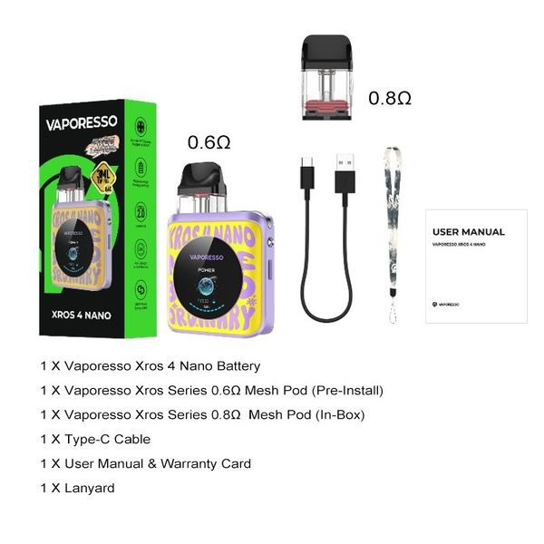 Vaporesso XROS 4 Nano — POD система