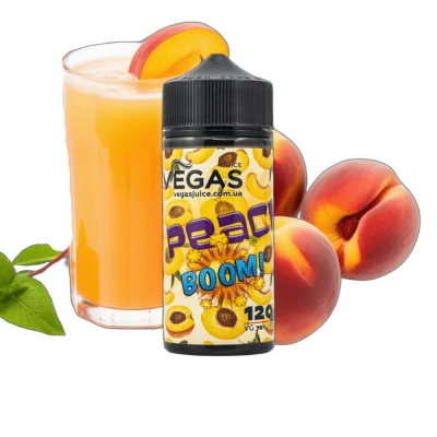 Vegas Peach Boom 100мл — Рідина для вейпа (органічний нікотин)