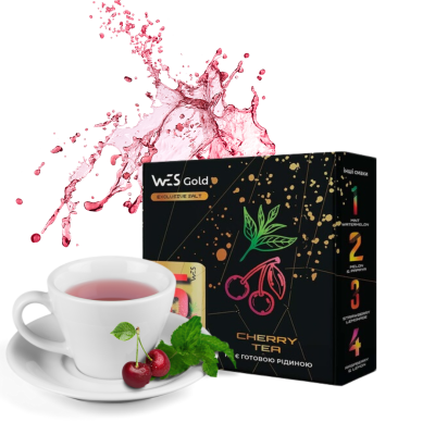 WES Gold Cherry Tea 30мл — Набор для самозамеса (солевой никотин)
