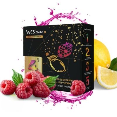 WES Gold Raspberry Lemon 30мл — Набор для самозамеса (солевой никотин)